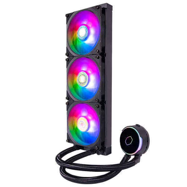 Cooler Master MasterLiquid PL360 FLUX ARGB CPU Liquid Cooler - Black Cooler Master MasterLiquid PL360 FLUX ARGB CPU Liquid Cooler - Black
